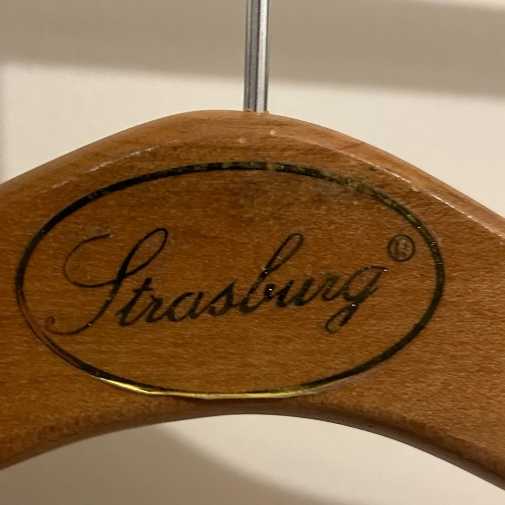Vintage Strasburg Wooden hangers bundle of 3